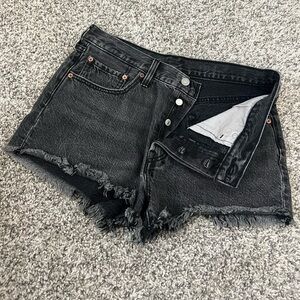 Levi’s 501 Black Denim Women’s Shorts